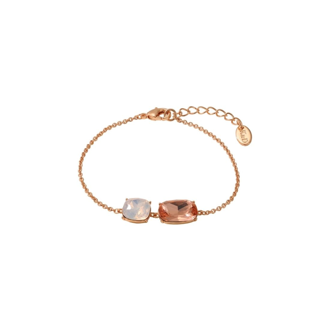 Knight & Day Champagne & White Opal Bracelet