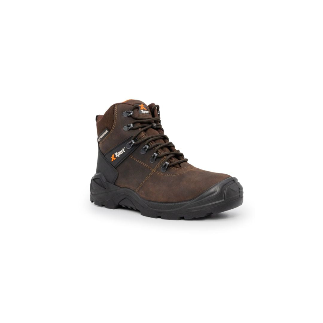 Xpert Typhoon S3 Safety Waterproof Boots Brown
