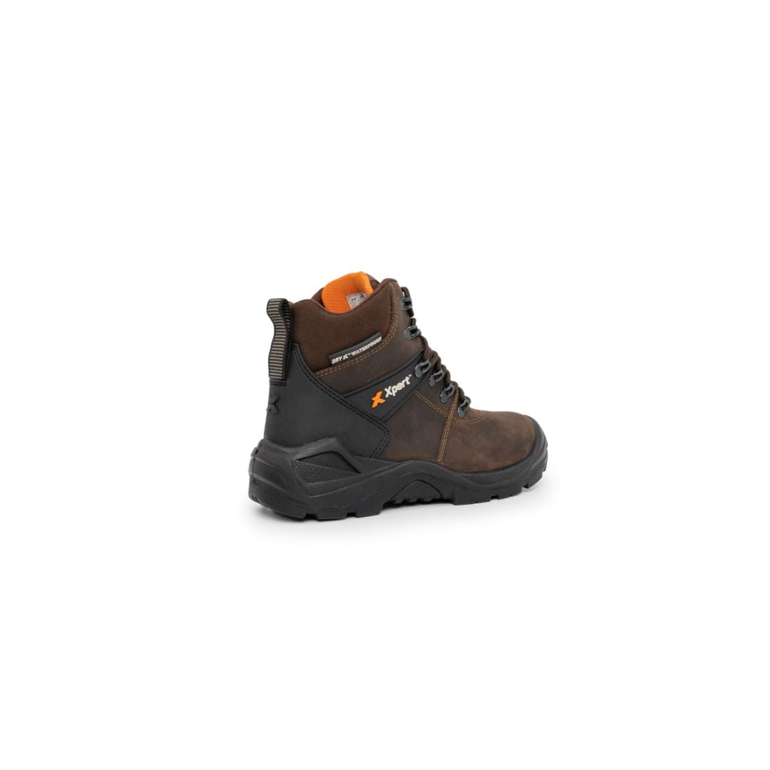 Xpert Typhoon S3 Safety Waterproof Boots Brown