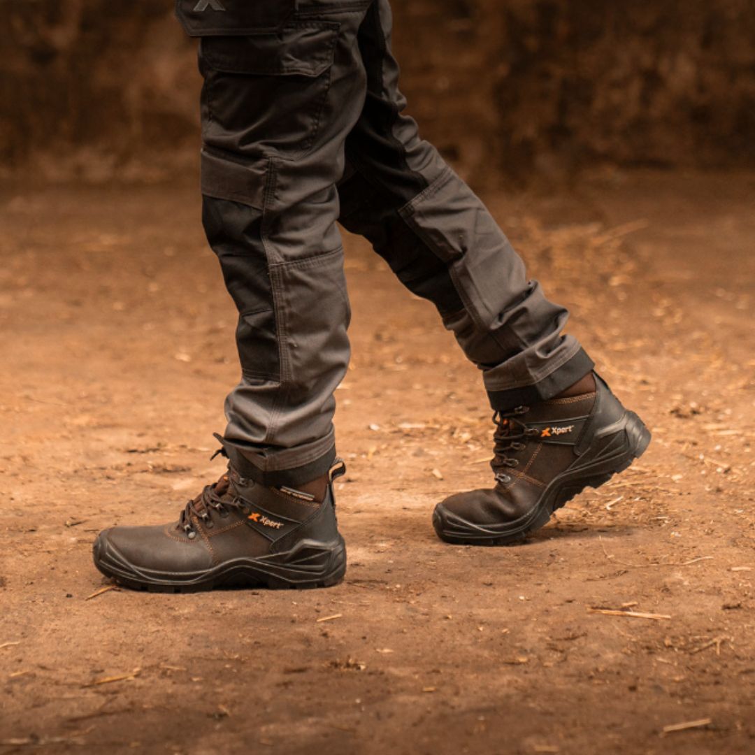 Xpert Typhoon S3 Safety Waterproof Boots Brown