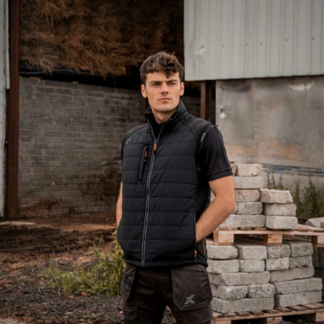 Xpert Pro Rip-Stop Panelled Bodywarmer Black