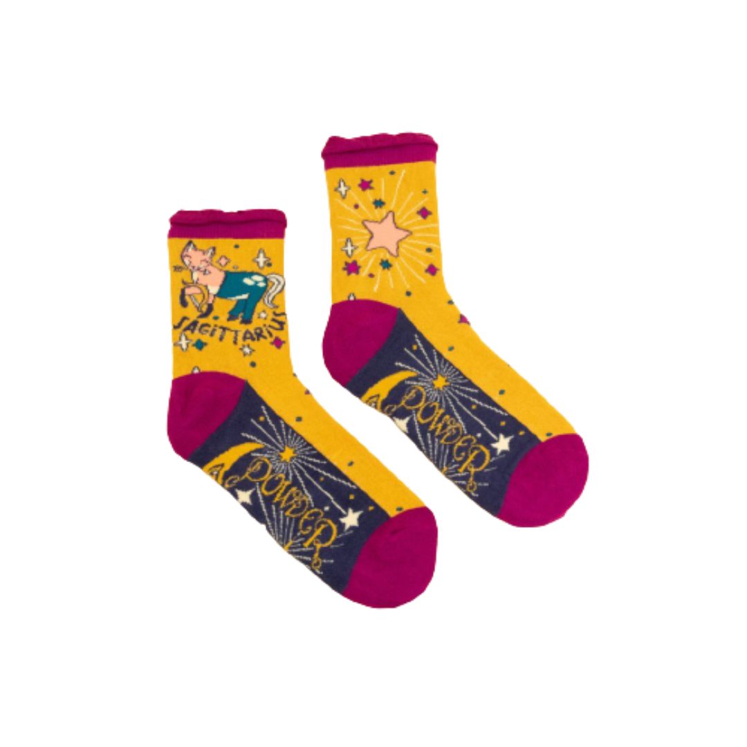 POWDER ANKLE SOCK ZODIAC SAGITTARIUS