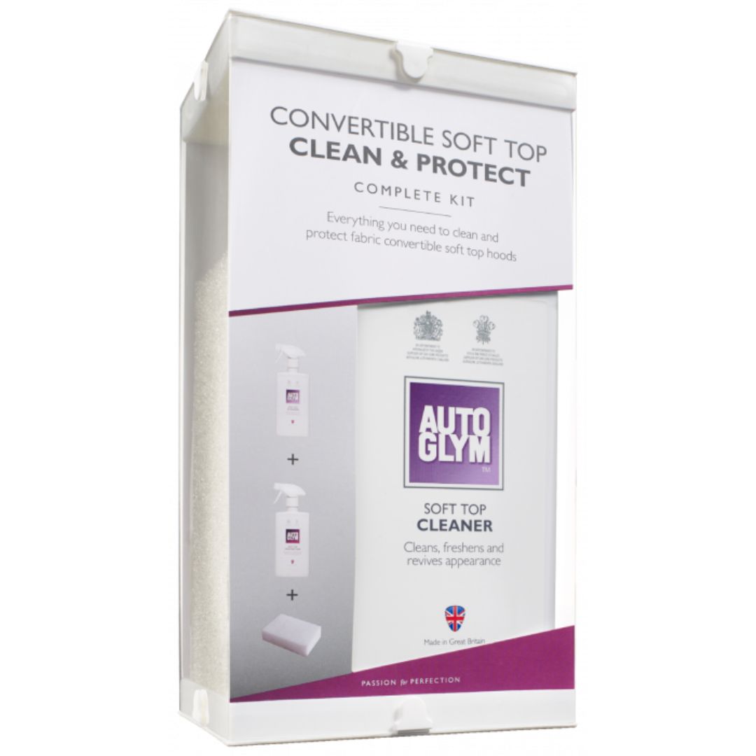 AUTOGLYM SOFT TOP CLEAN & PROTECT COMPLETE KIT