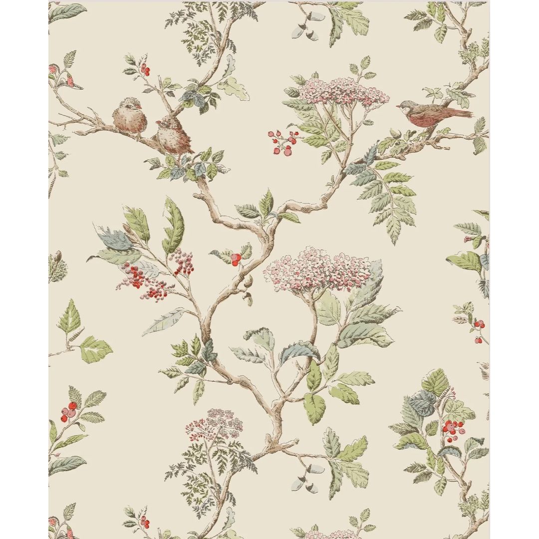 LAURA ASHLEY ELDERWOOD NATURAL WALLPAPER