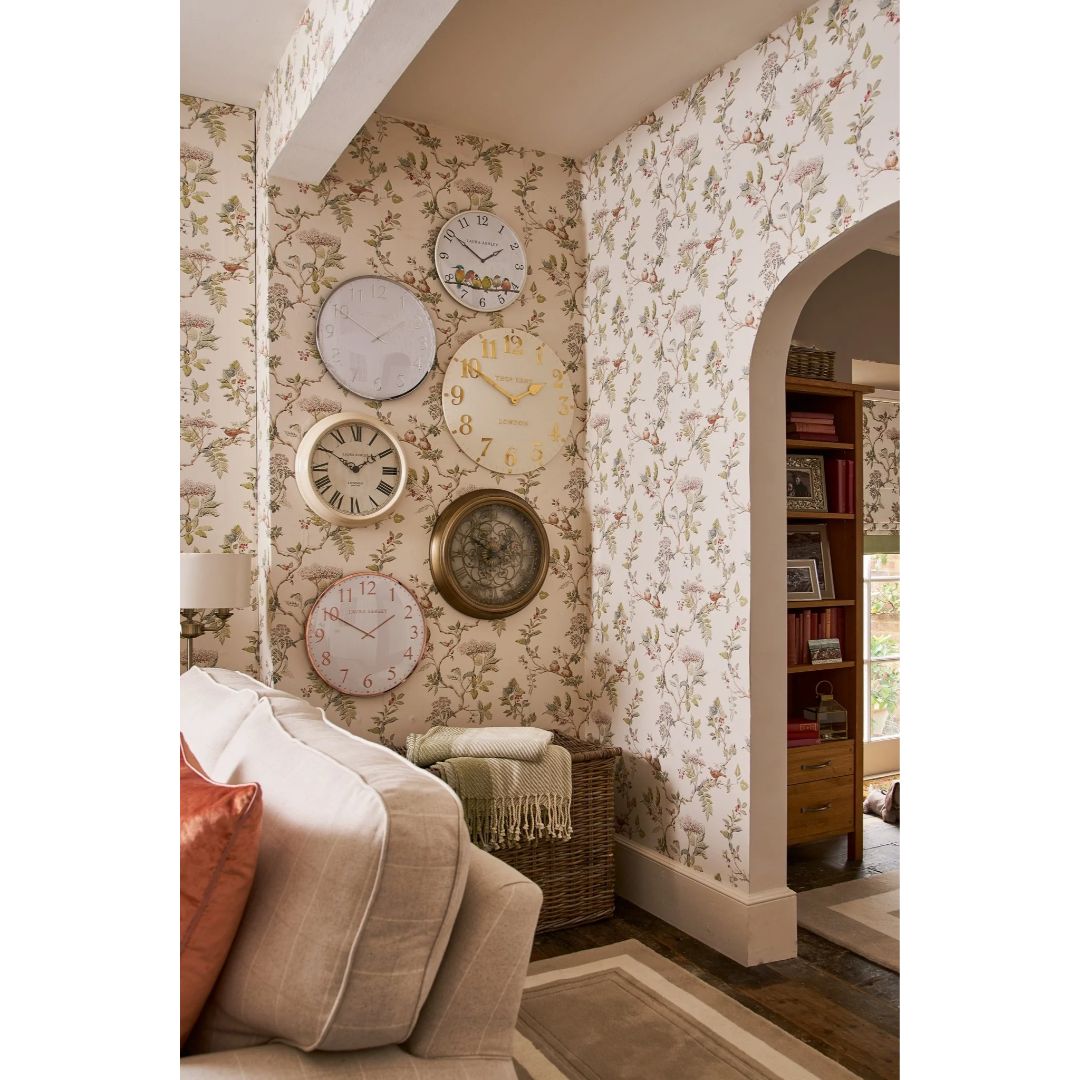 LAURA ASHLEY ELDERWOOD NATURAL WALLPAPER