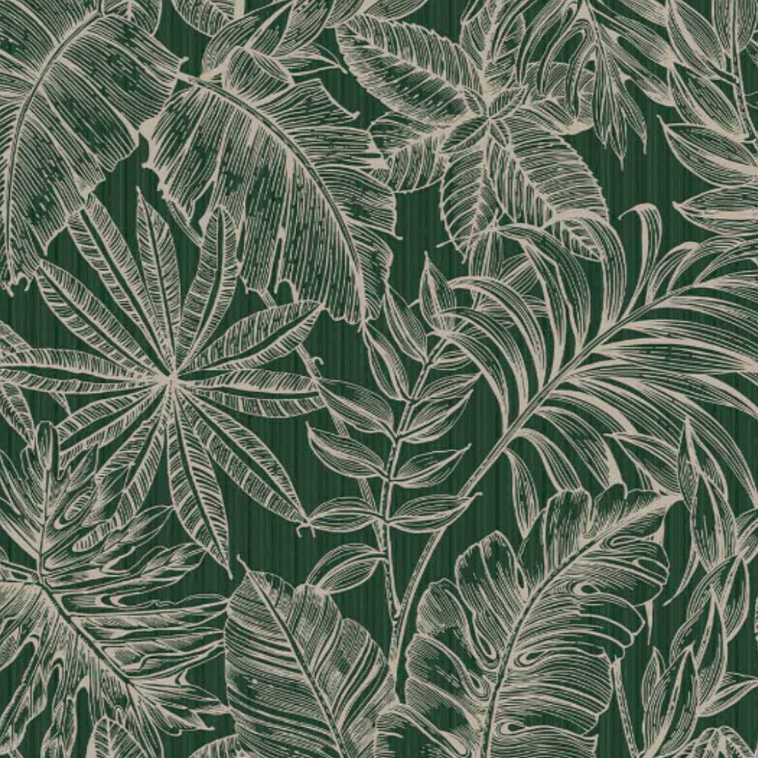 GRAHAM & BROWN TROPIC ARCHIVE DARK GREEN