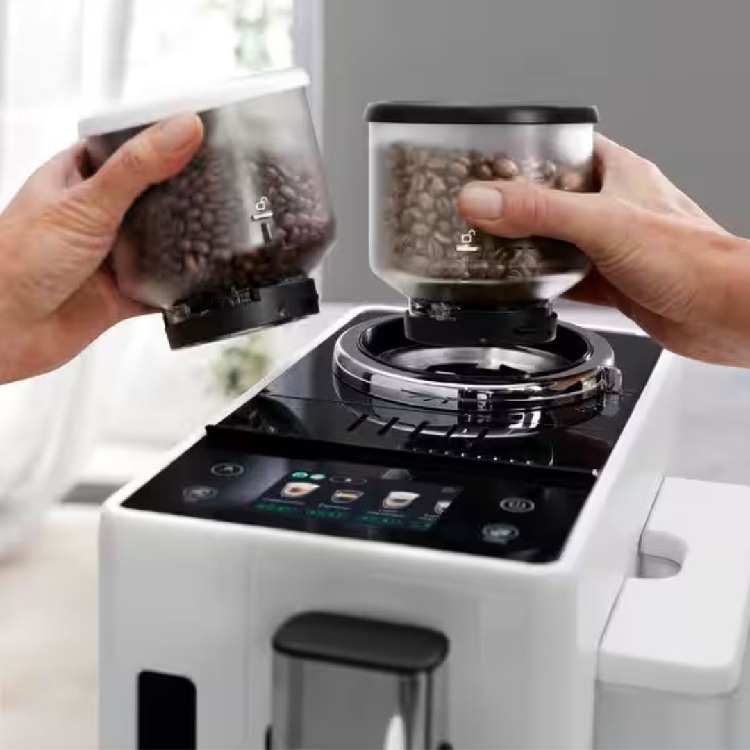 DELONGHI RIVELIA AUTOMATIC COMPACT BEAN TO CUP COFFEE MACHINE