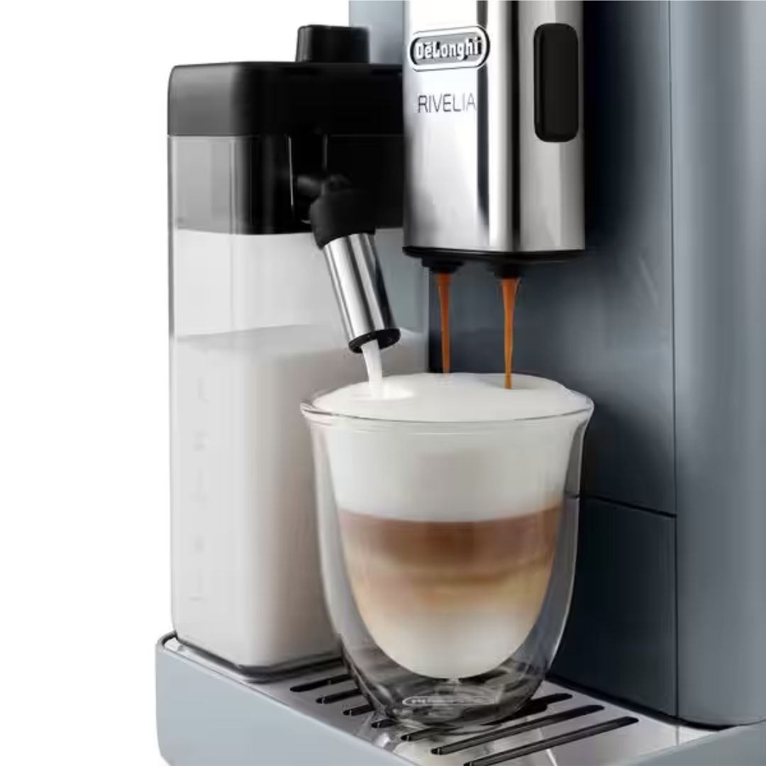 DELONGHI RIVELIA AUTOMATIC COMPACT BEAN TO CUP COFFEE MACHINE