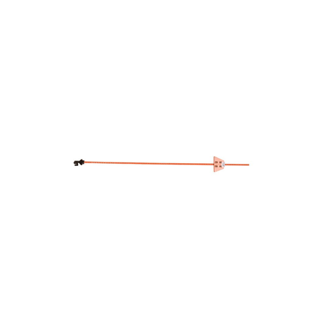 Forcefield Orange Spring Steel Post with Insulator