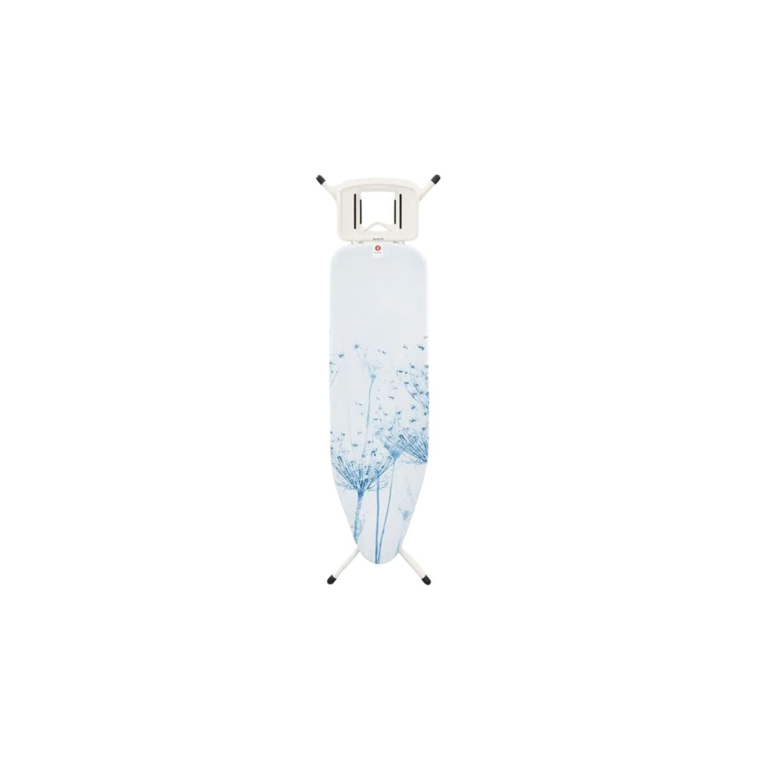 BRABANTIA IRONING TABLE B WHITE FRAME COTTON FLOWER | 124 X 38CM
