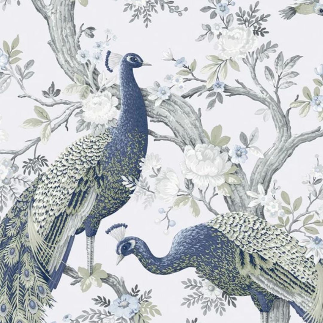 LAURA ASHLEY BELVEDERE MIDNIGHT WALLPAPER