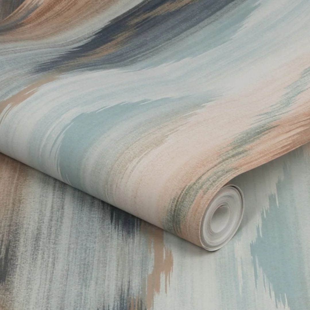 NEXT ABSTRACT IKAT ORANGE WALLPAPER