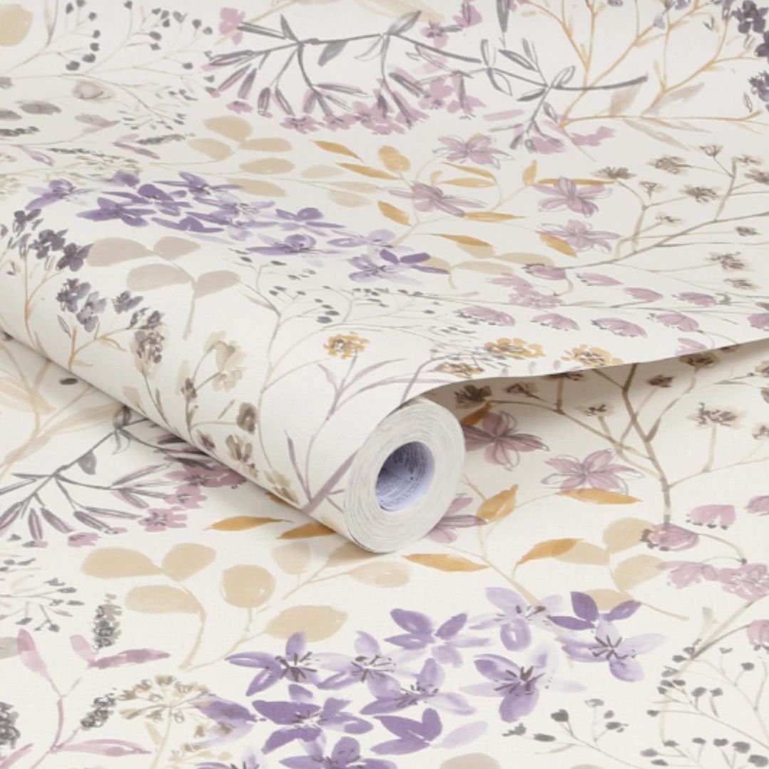 GRAHAM & BROWN WATERCOLOUR FLORAL WALLPAPER