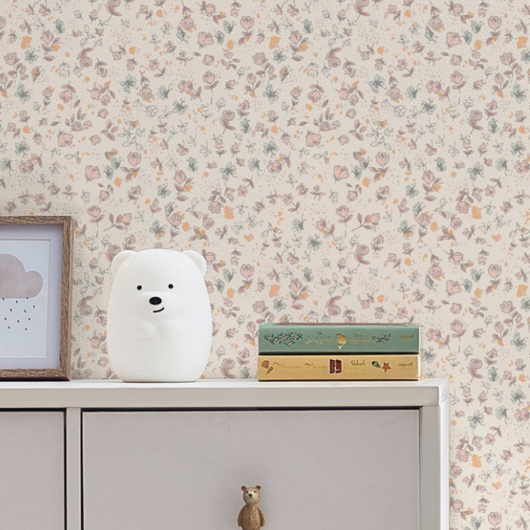 NEXT CALM DITSY FLORAL CREAM WALLPAPER