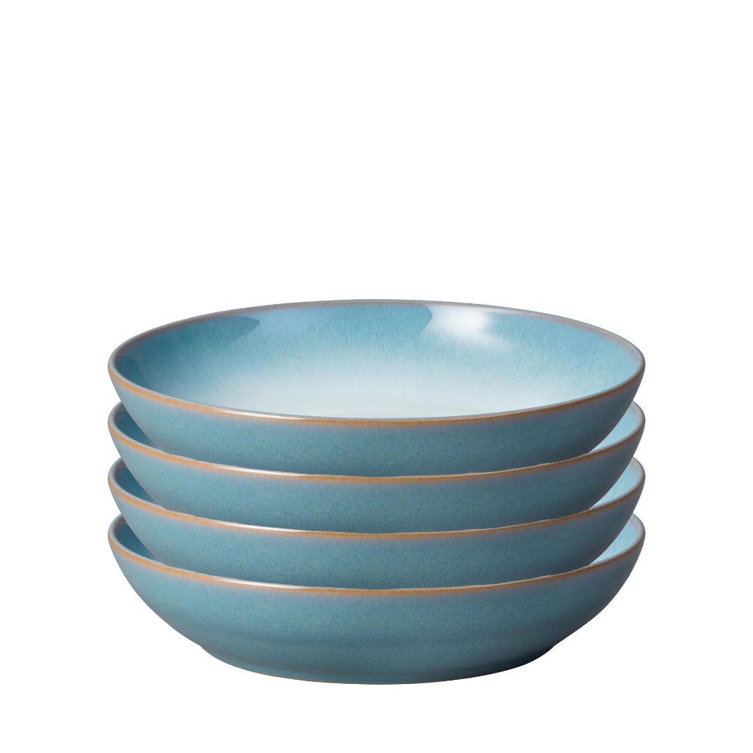 DENBY AZURE HAZE 4PC PASTA BOWL SET