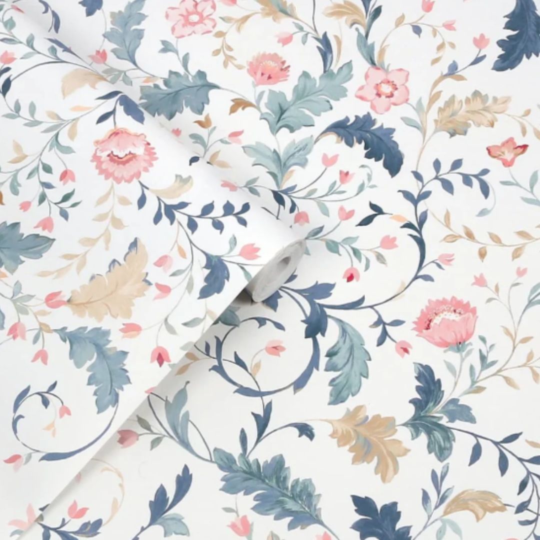 LAURA ASHLEY LITTON DUSKY SEASPRAY WALLPAPER