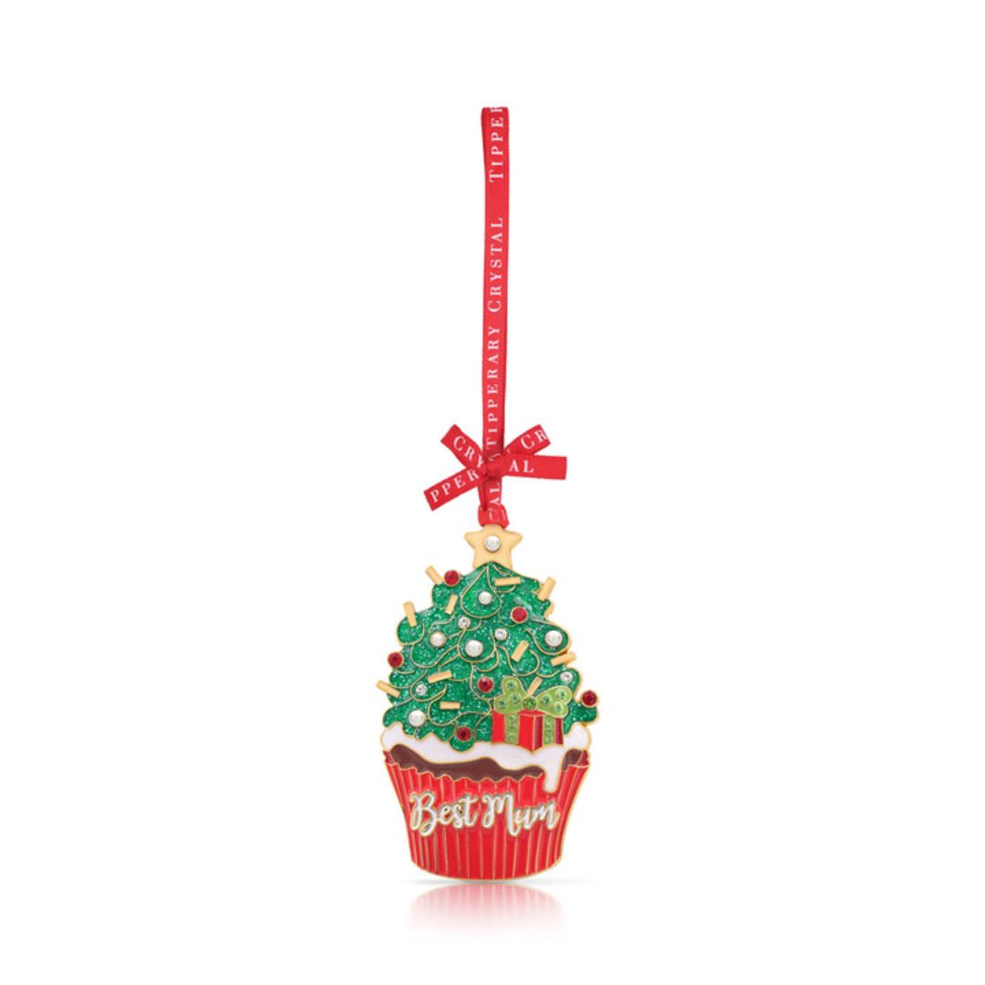 TIPPERARY CRYSTAL LOVED ONES BEST MUM CHRISTMAS DECORATION