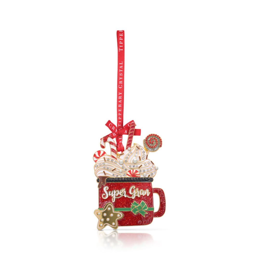 TIPPERARY CRYSTAL LOVED ONES SUPER GRAN CHRISTMAS DECORATION