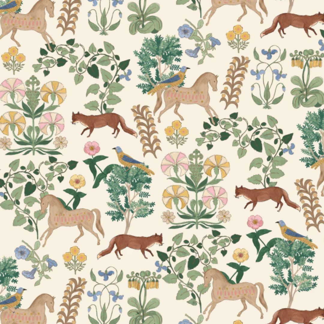 Joules Multi Folk Forest Floral Wallpaper