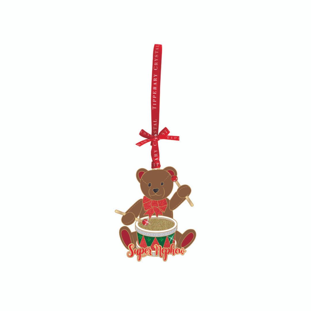 TIPPERARY CRYSTAL LOVED ONES SUPER NEPHEW CHRISTMAS DECORATION