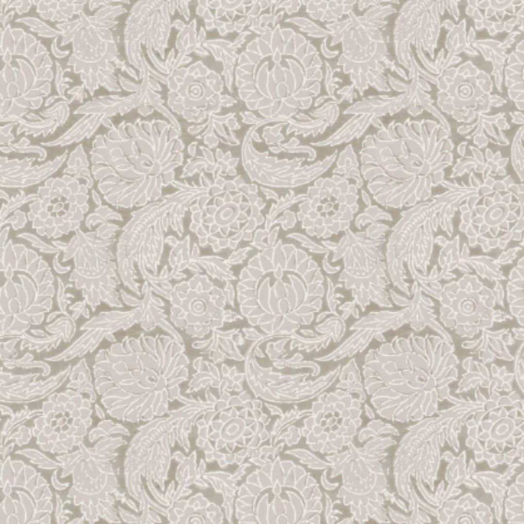 Next Floral Woodblock Cream Wallpaper