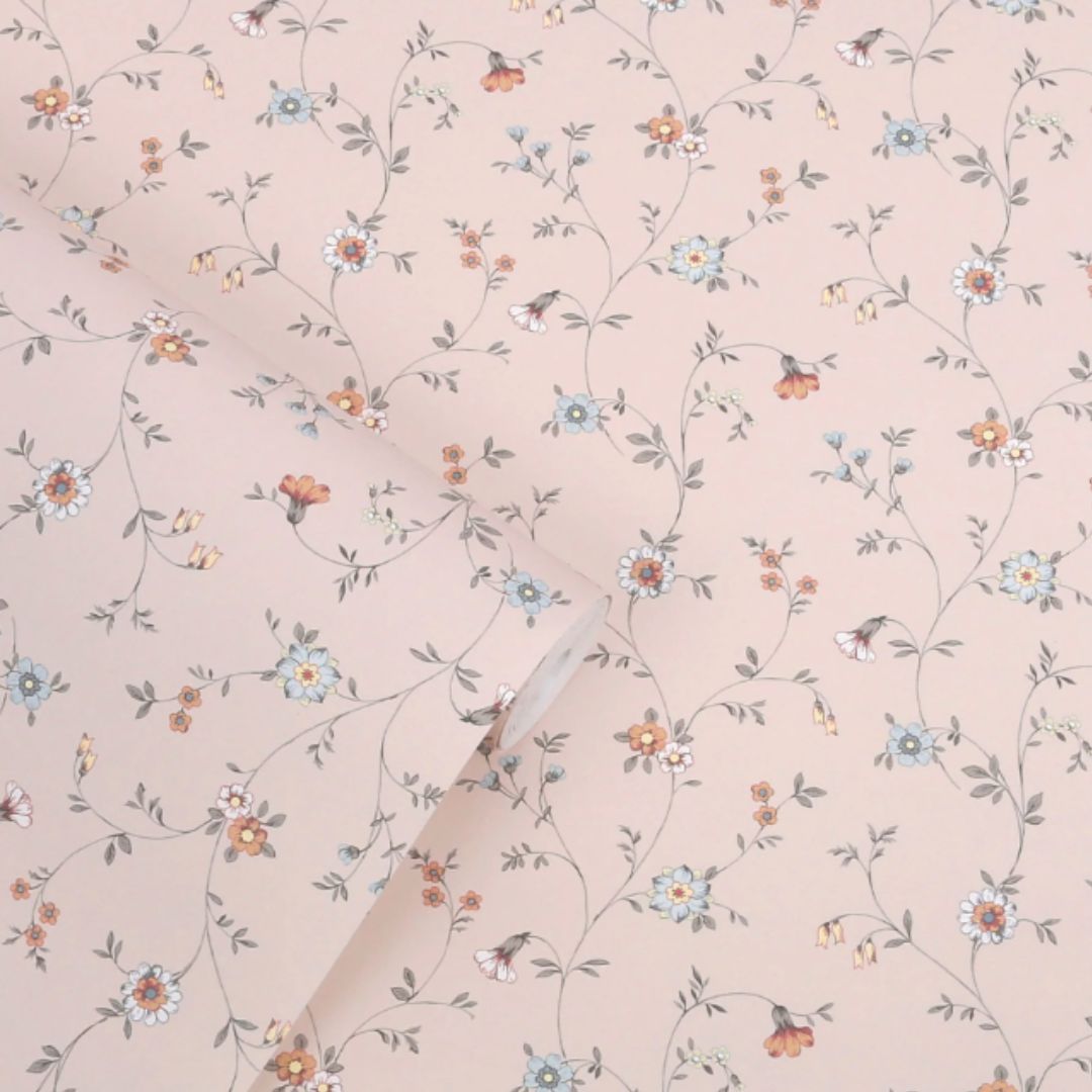 Laura Ashley Leonie Trail Linen Wallpaper