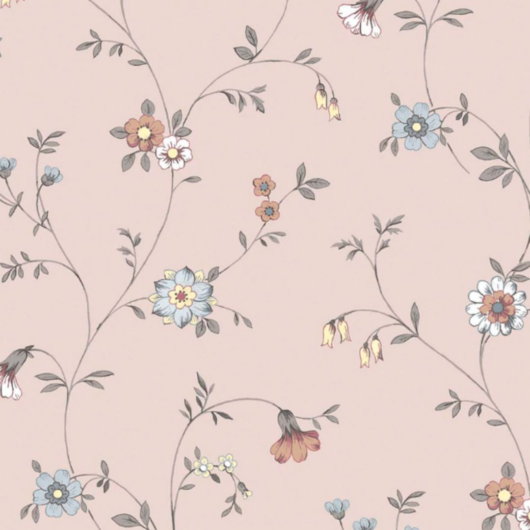 Laura Ashley Leonie Trail Linen Wallpaper