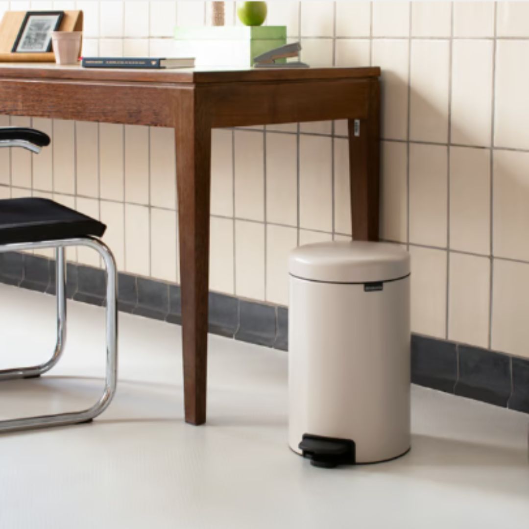Brabantia NewIcon 12ltr Pedal Bin | Soft Beige