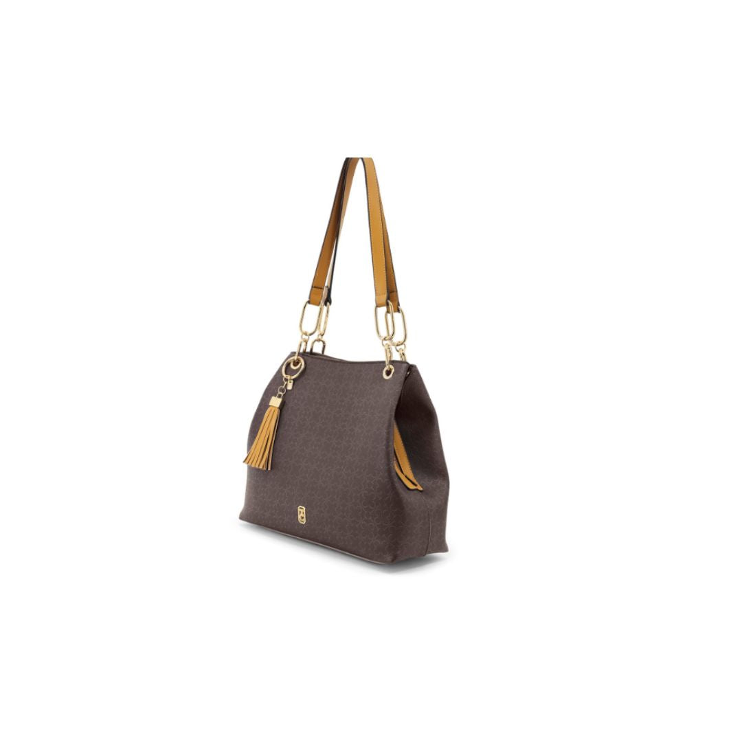 Tipperary Crystal Monogram Tote | Mocha