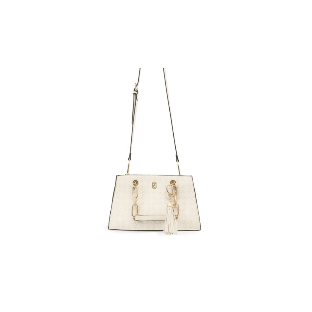 Tipperary Crystal Monogram Handbag | Ivory
