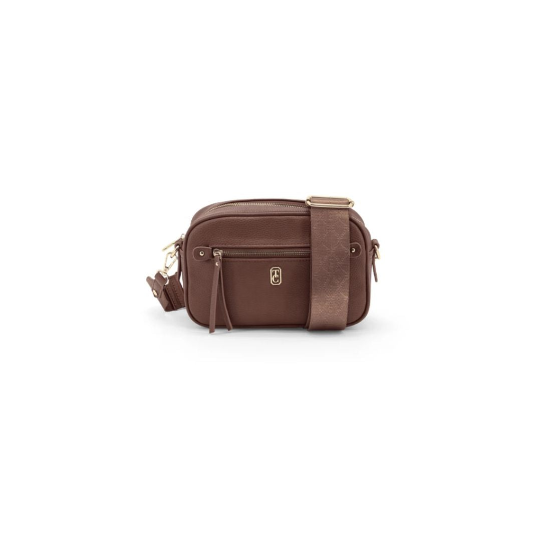 Tipperary Crystal Brooks Cross Body Bag | Chocolate