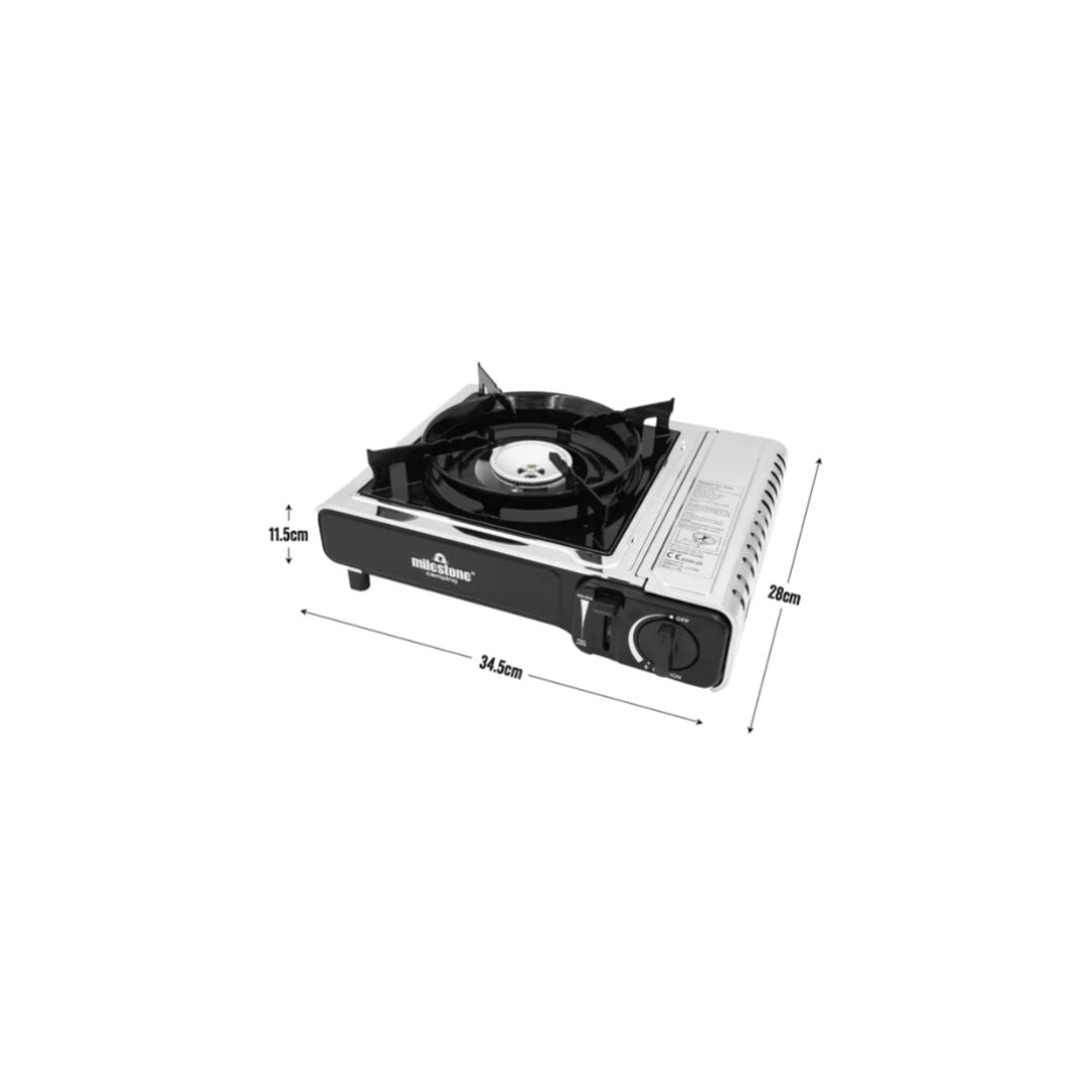 MILESTONE PORTABLE GAS STOVE HOB CAMPING STOVE