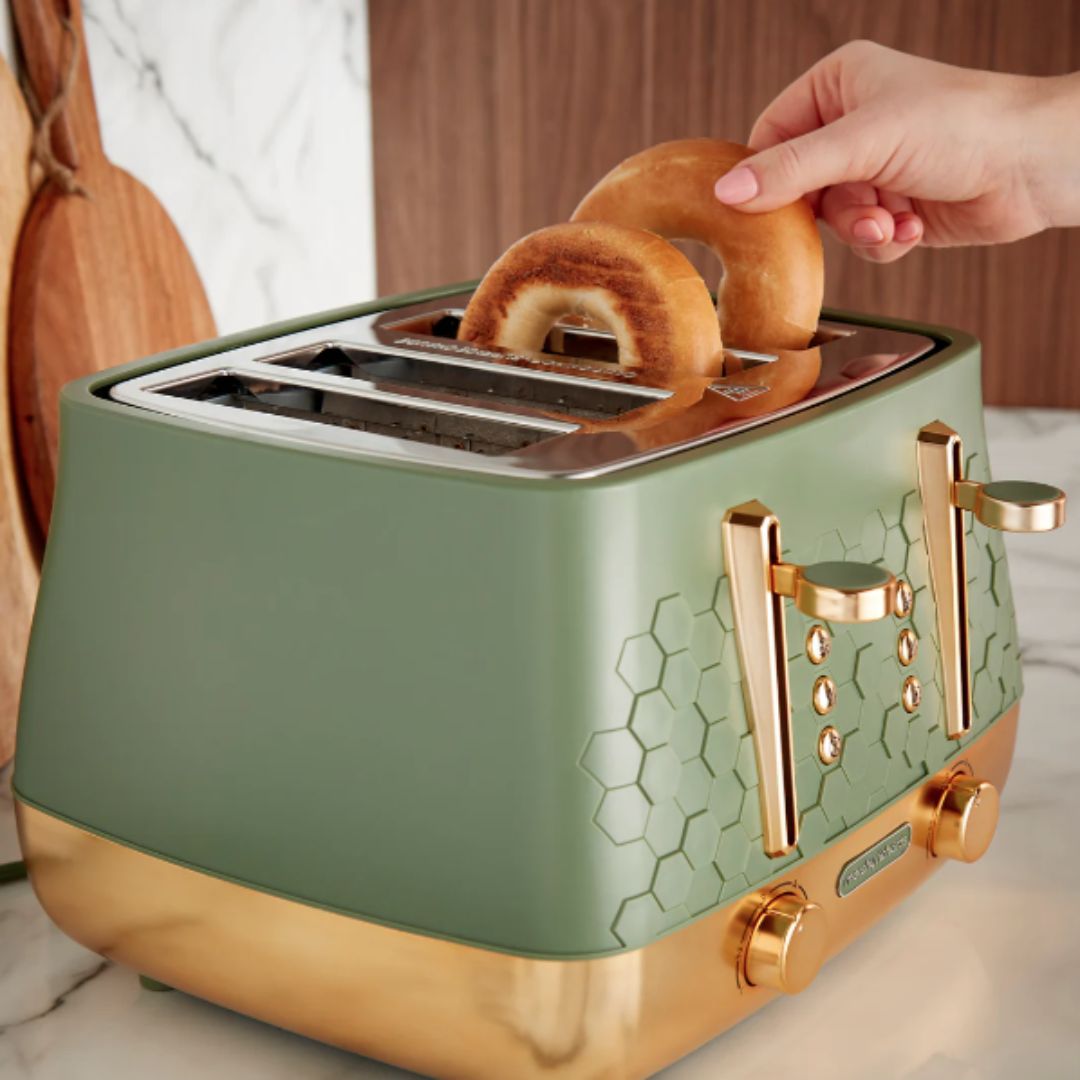 Morphy Richards Cassini 4 Slice Toaster | Olivine