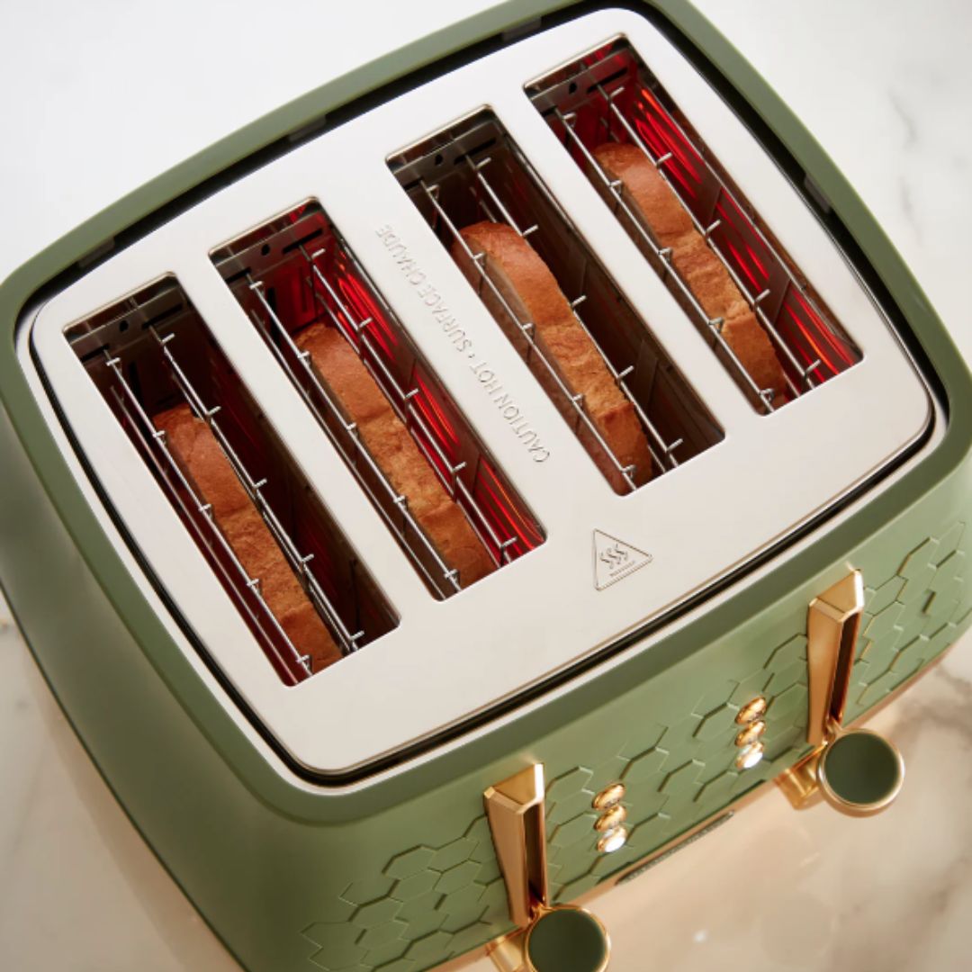 Morphy Richards Cassini 4 Slice Toaster | Olivine