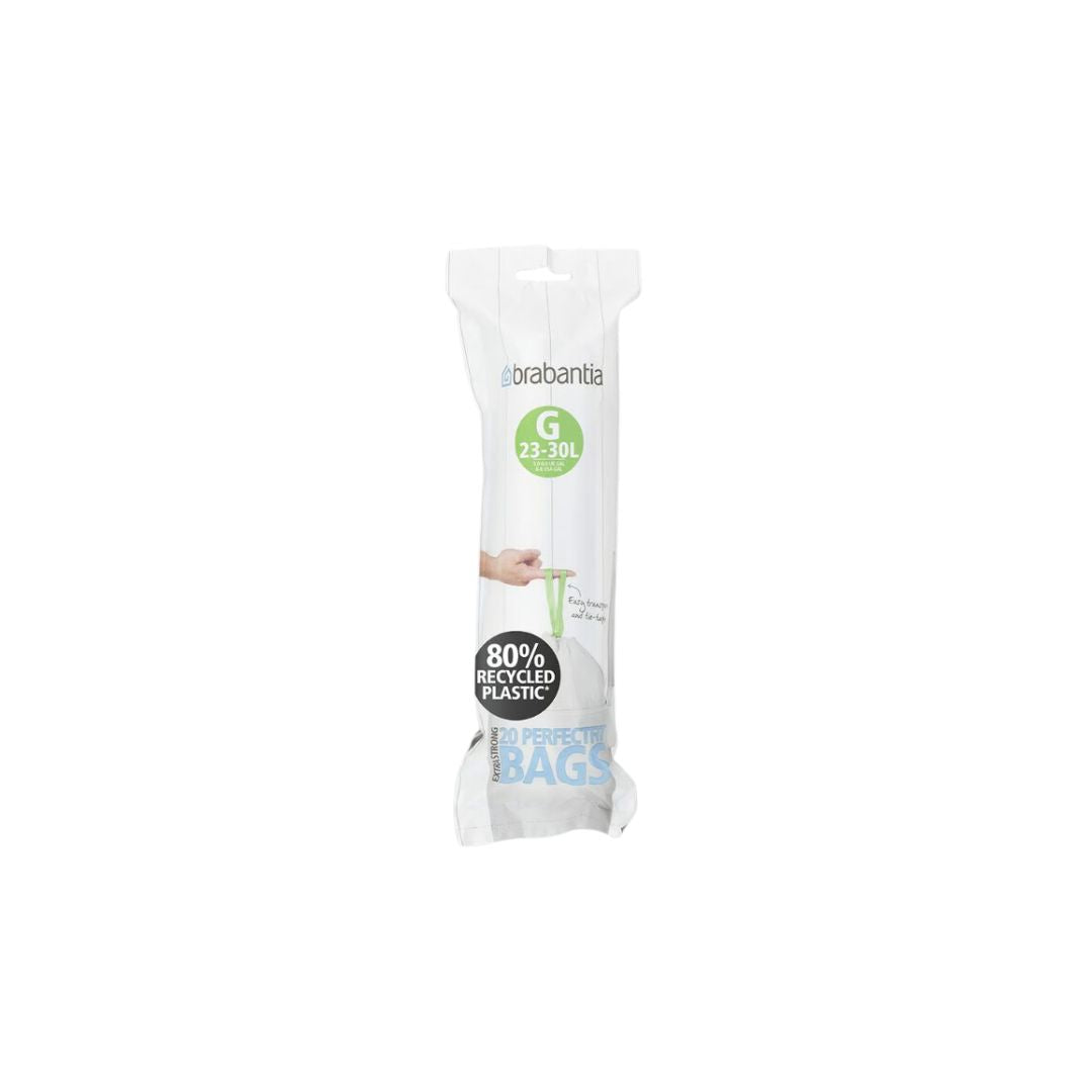 BRABANTIA PERFECTFIT RECYCLED BIN BAGS CODE G 23-30L | 20PCS