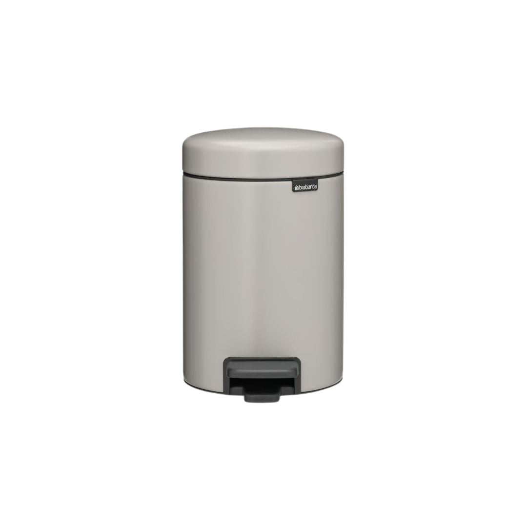 Brabantia NewIcon 3ltr Pedal Bin | Soft Grey