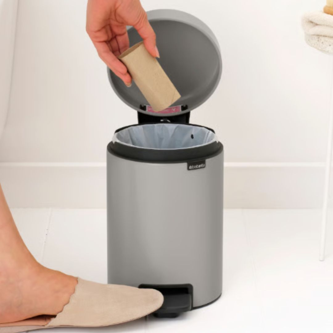Brabantia NewIcon 3ltr Pedal Bin | Soft Grey