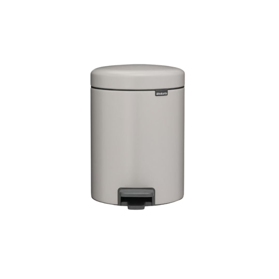 Brabantia NewIcon 5ltr Pedal Bin | Soft Grey