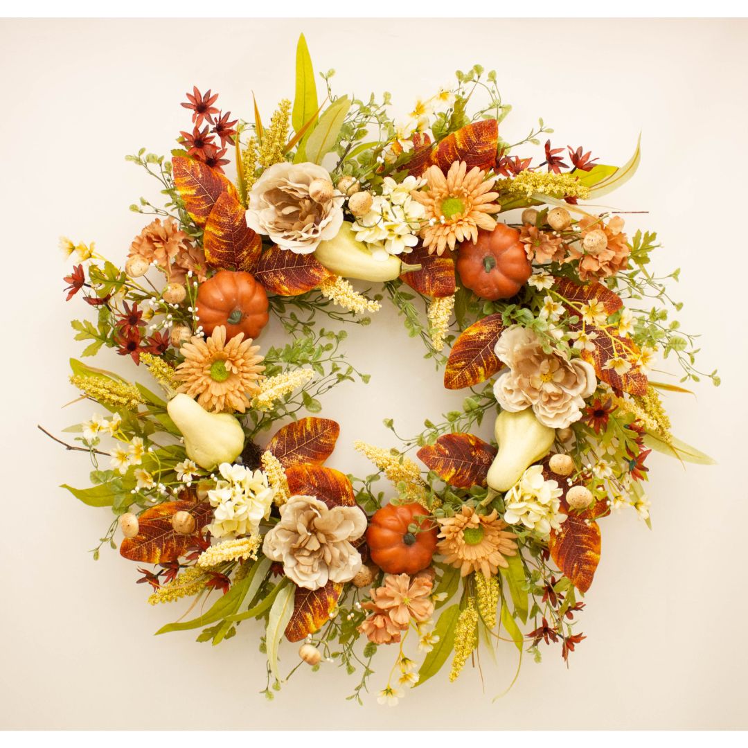 AUTUMN HARVEST WREATH 70CM