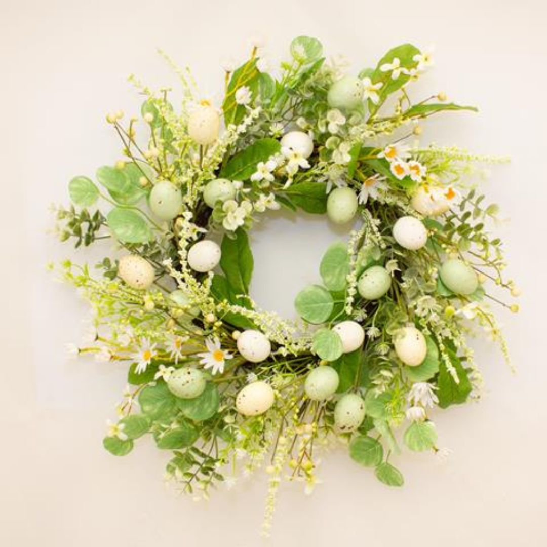 ENCHANTE EASTER SAGE EGG WREATH