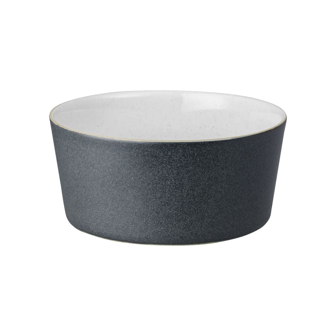 DENBY IMPRESSION CHARCOAL BLUE STRAIGHT RICE BOWL