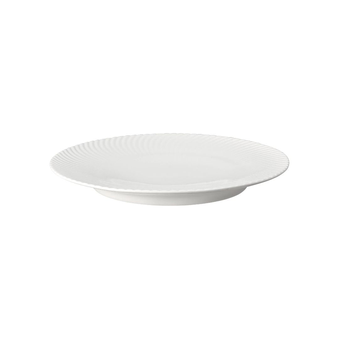 DENBY PORCELAIN ARC WHITE DINNER PLATE