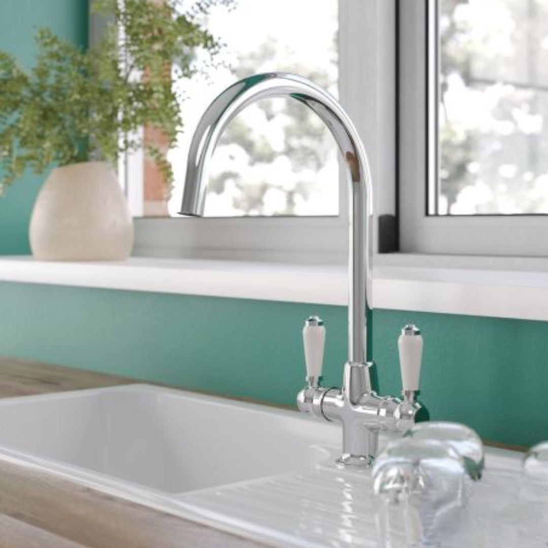 St James Eden Dual Ceramic Lever Sink Mixer