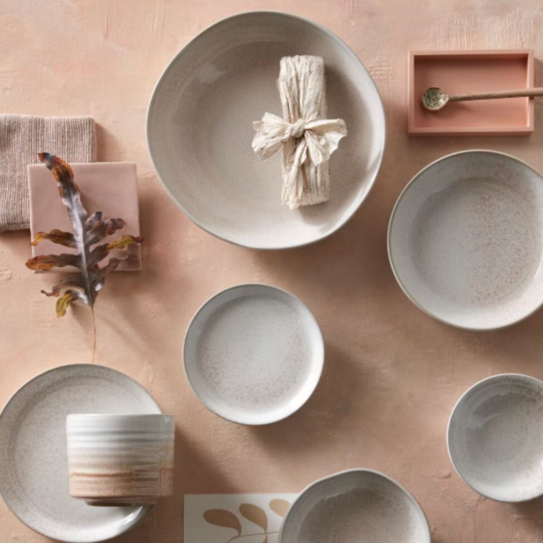 DENBY KILN CORAL LARGE ORGANIC DISH