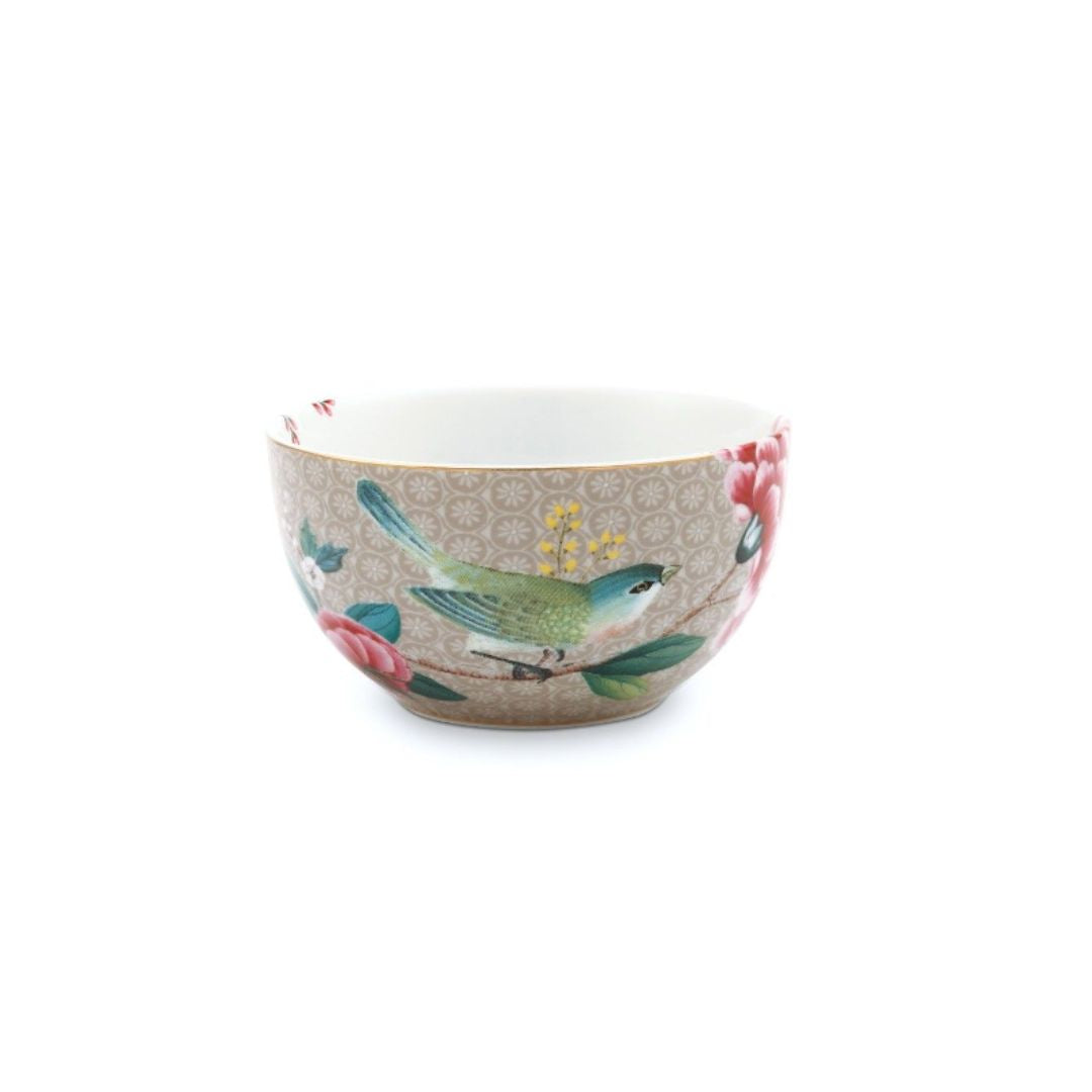 FIFTY PIP BLUSHING BIRDS 12CM BOWL | KHAKI