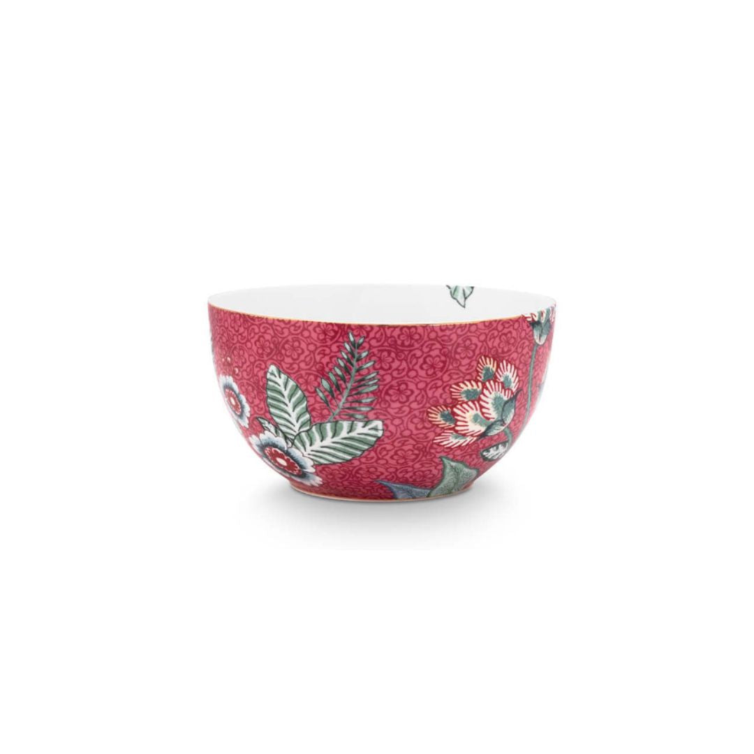 PIP STUDIO BOWL FLOWER FESTIVAL DARK PINK