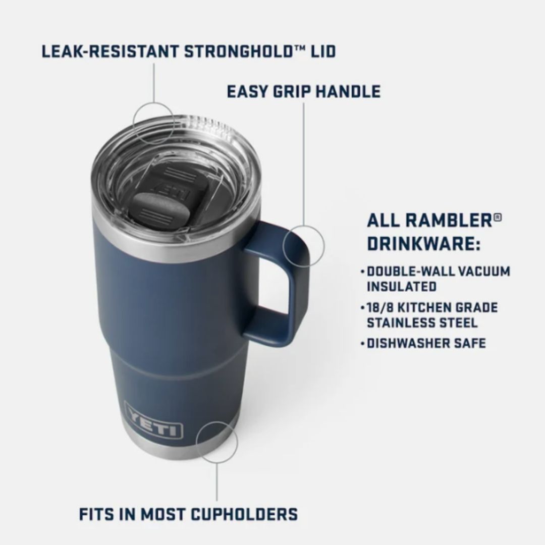 Yeti Rambler 20oz Travel Mug | Navy