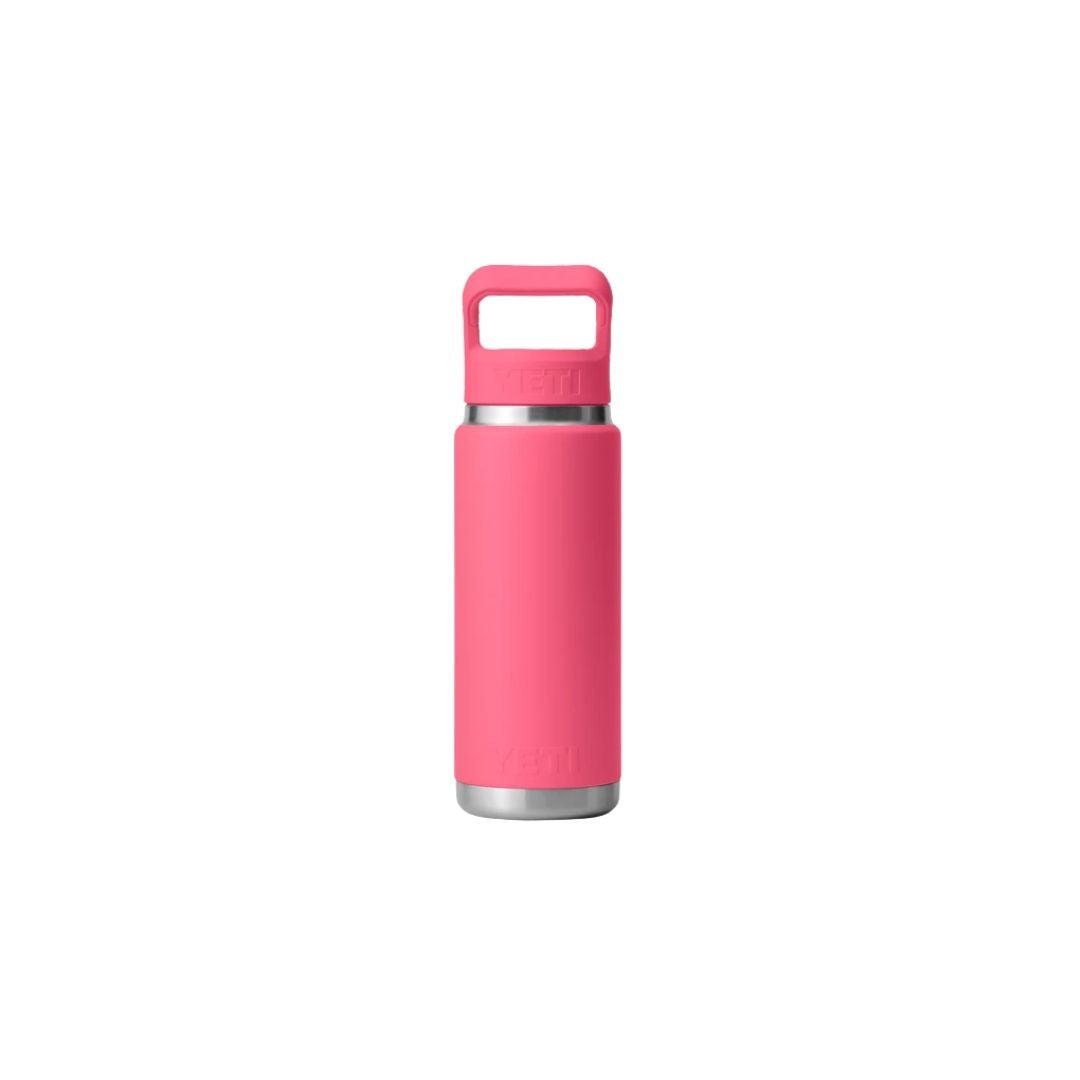 Yeti Rambler 26oz Bottle with Colour-Matched Straw Cap | Tropical Pink