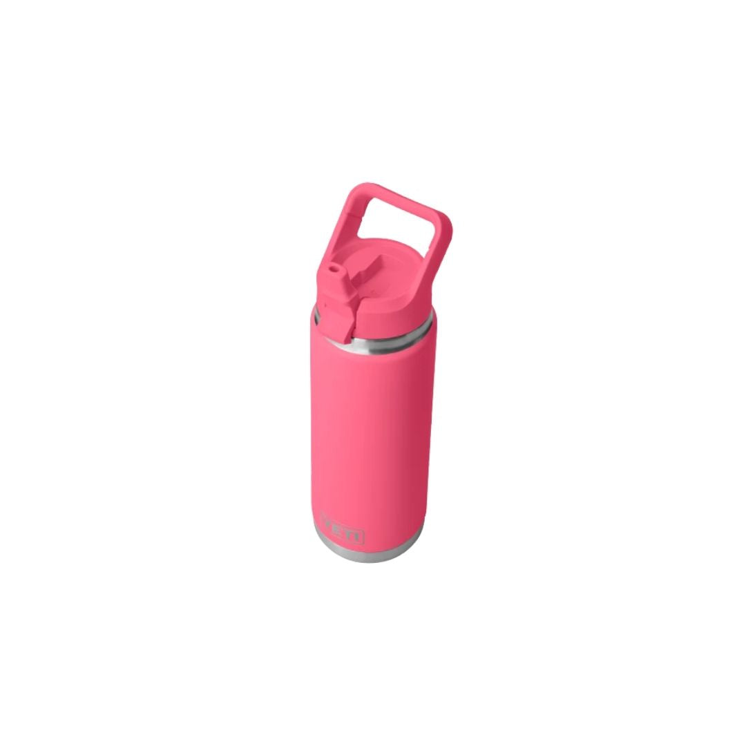 Yeti Rambler 26oz Bottle with Colour-Matched Straw Cap | Tropical Pink