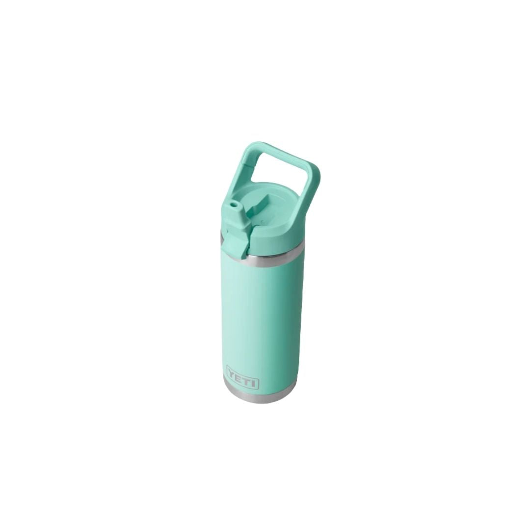 Yeti Rambler 18oz Bottle with Colour-Matched Straw Cap | Seafoam